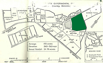 Broad Mead shown in green